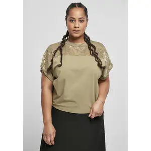 Camiseta de manga corta para mujer Urban Classics Lace image-1