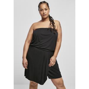 Women's dress Urban Classics viscose short (large sizes) image-3
