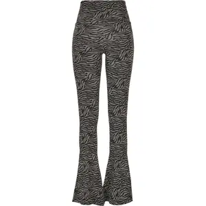Women's high-waisted leggings Urban Classics zebra boot (GT)