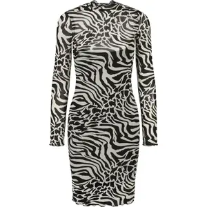 Robe femme Urban Classics aop double layer image-3