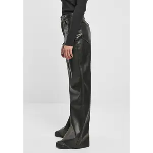 Women's trousers Urban Classics faux leather wide leg image-6