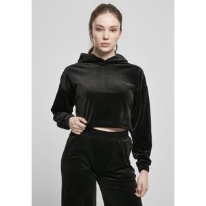 Damska bluza z kapturem Urban Classics cropped aksamitna oversized image-2