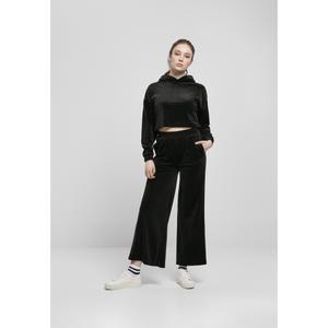 Damska bluza z kapturem Urban Classics cropped aksamitna oversized image-1