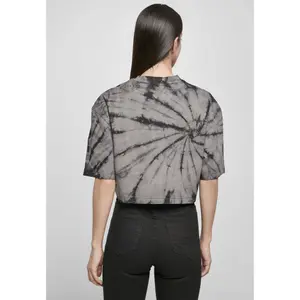 T-shirt femme grandes tailles Urban Classics oversized cropped tie dye image-4