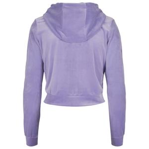 Casacos com capuz para senhora tamanhos grandes Urban Classics velvet zip image-1