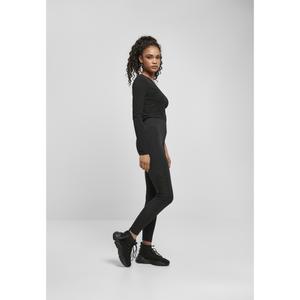 Damskie legginsy z wysoką talią Urban Classics biker tech mesh (GT) image-5