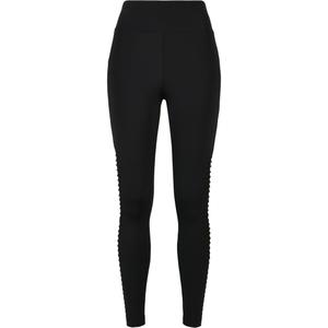 Damskie legginsy z wysoką talią Urban Classics biker tech mesh (GT) image-0