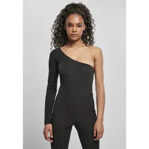 Women's bodysuit Urban Classics organic asymmetric one sleeve image-2