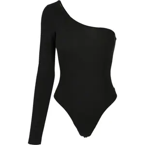 Women's bodysuit Urban Classics organic asymmetric one sleeve
