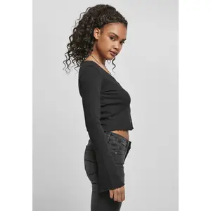 Women's cardigan Urban Classics cropped rib (GT) image-5