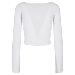 Damen Strickjacke Urban Classics cropped rib (GT) image-1