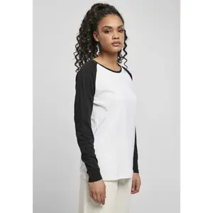 Women's long sleeve T-shirt Urban Classics contrast raglan (GT) image-5