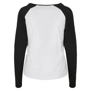 Women's long sleeve T-shirt Urban Classics contrast raglan (GT) image-3