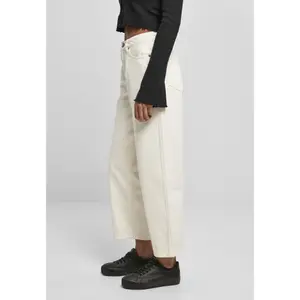 Jeans feminino de cintura alta cortado Urban Classics (GT) image-4