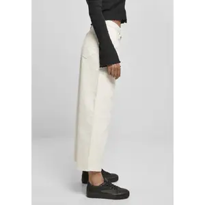 Jeans feminino de cintura alta cortado Urban Classics (GT) image-3