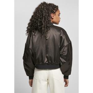 Women's bomber large sizes Urban Classics oversized satin image-4
