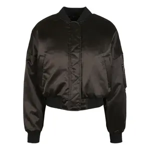 Women's bomber large sizes Urban Classics oversized satin