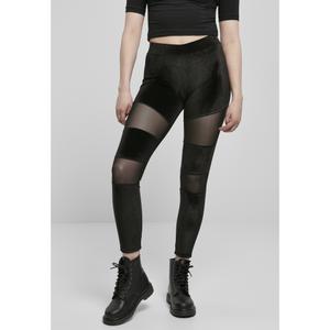 Leggings de mujer Urban Classics velvet tech mesh image-2