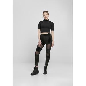 Leggings de mujer Urban Classics velvet tech mesh image-1