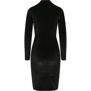 Velvet dress for women Urban Classics turtle neck image-1
