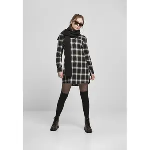 Vestido camisero de algodón a cuadros Urban Classics (GT) image-1