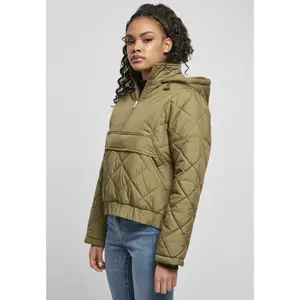Puffer Jacket Urban Classics oversized diamondQuilted  pull over image-5
