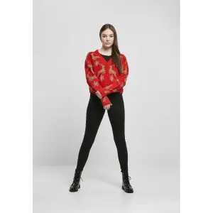 Women's cardigan Urban Classics short oversized christmas- large sizes image-0