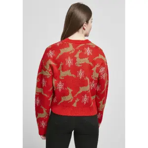 Women's cardigan Urban Classics short oversized christmas- large sizes image-1