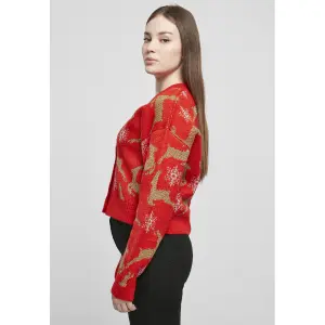 Women's cardigan Urban Classics short oversized christmas- large sizes image-2