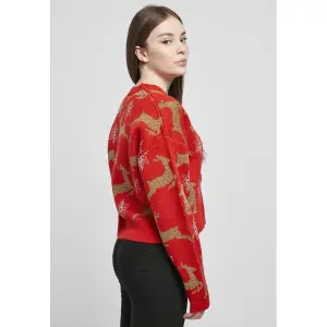 Women's cardigan Urban Classics short oversized christmas- large sizes image-3