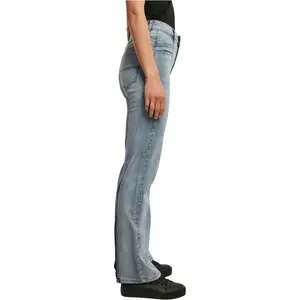High waist straight jeans with slit for women Urban Classics image-4