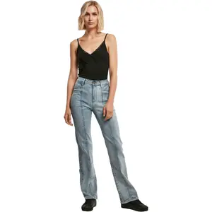 High waist straight jeans with slit for women Urban Classics image-2