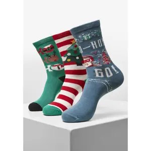 Zestaw 3 skarpet Urban Classics Ho Ho Ho Christmas image-0