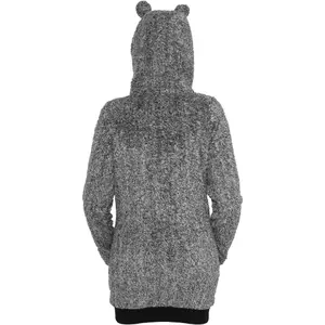 Women's hooded sweatshirt urban Classic teddy zip image-6