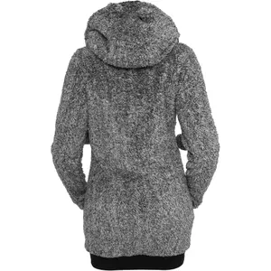 Women's hooded sweatshirt urban Classic teddy zip image-5