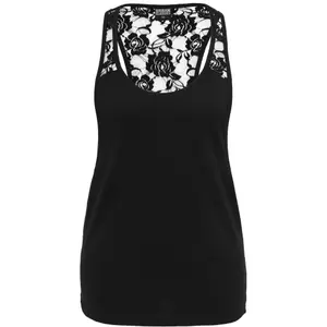 Women's tank top Urban Classic flower lace loose image-0