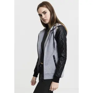 Women's hooded sweatshirt Urban Classic diamond zip image-0