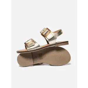 Metallic Sheepskin Leather Sandals Women TBS Abigael image-2