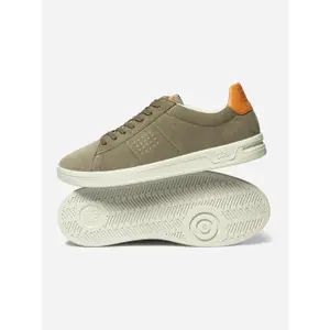 Suede leather sneakers TBS image-1