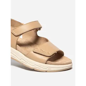 Womens leather wedge sandals TBS Louisie image-3