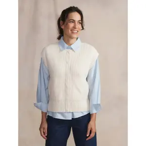Sleeveless women's cardigan TBS Suzie image-1