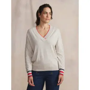 Women's V-neck sweater TBS Xella image-1