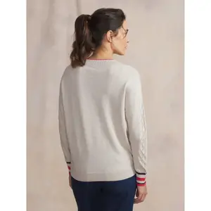 Women's V-neck sweater TBS Xella image-3
