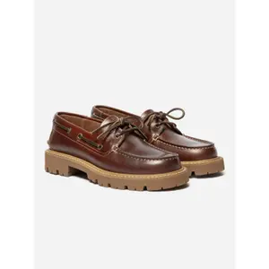 Scarpe da barca in pelle donna TBS Lazaria image-1