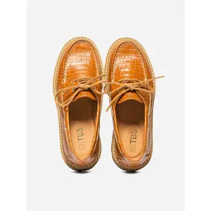 Zapatos náuticos de cuero para mujer TBS Lazaria image-2