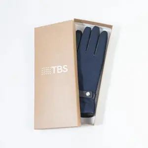 Luvas de couro e têxtil forradas de lana/nylon para mulher TBS Margaret image-3