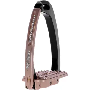 Safety stirrups for equestrian use Tech Stirrups Venice Sloped Evo Swarovski image-4