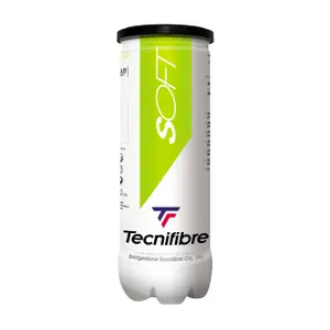 Tubo de 3 bolas de ténis Tecnifibre Soft