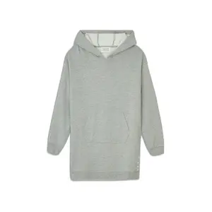 Fleece sweatshirt dress with girl hood Teddy Smith R-Perla image-0