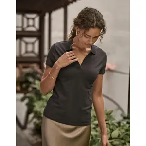 Women's V-neck Polo Tee Jays image-1